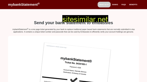 visa-mybankstatement.com alternative sites