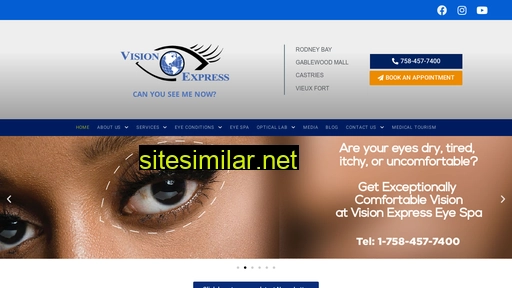 Visionexpressstlucia similar sites