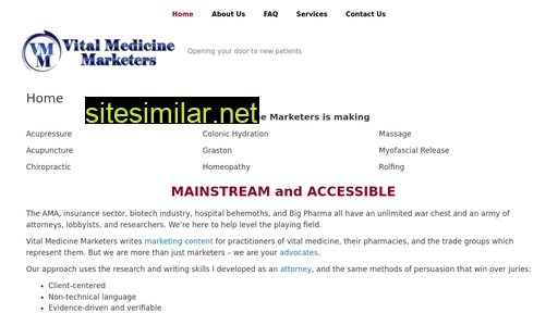 vitalmedicinemarketers.com alternative sites