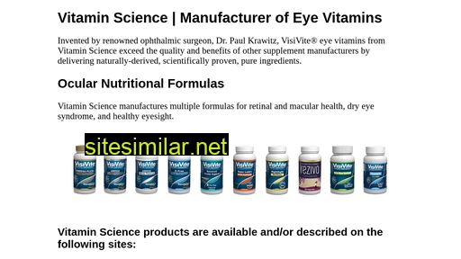 vitamin-science.com alternative sites
