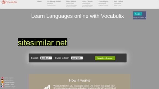vocabulix.com alternative sites