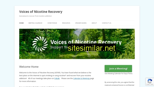 voicesofnicotinerecovery.com alternative sites