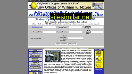volkswagenbeetle-californialemonlaw.com alternative sites