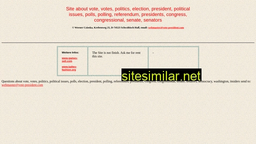 vote-president.com alternative sites