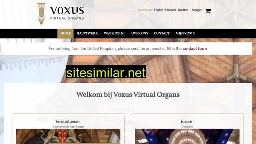 voxusorgans.com alternative sites