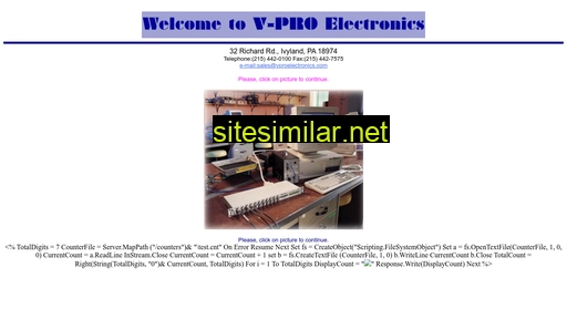 Vproelectronics similar sites