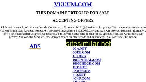 vuuum.com alternative sites