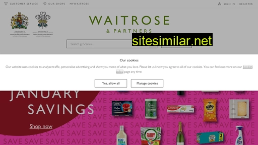waitrose.com alternative sites