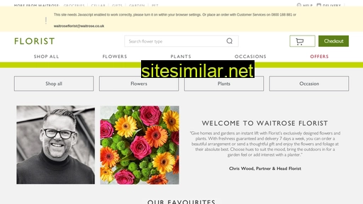 waitroseflorist.com alternative sites