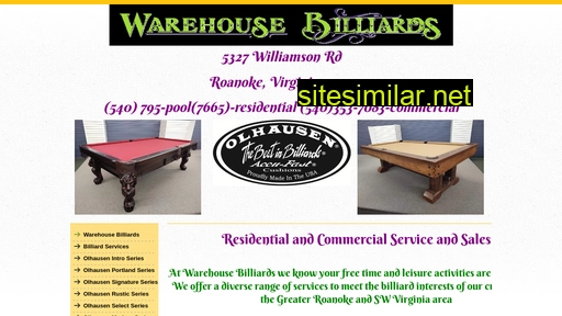 warehousebilliards.com alternative sites
