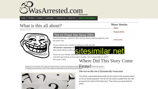 wasarrested.com alternative sites