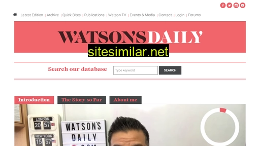 Watsonsdaily similar sites