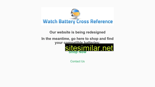 watchbatterycrossreference.com alternative sites