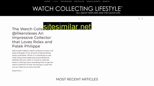 watchcollectinglifestyle.com alternative sites