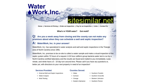 waterworkinc.com alternative sites