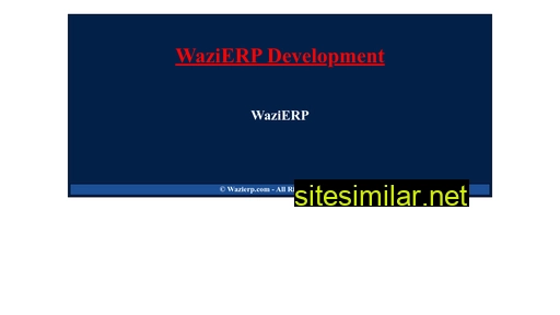 wazierp.com alternative sites