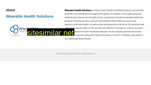 Wearablehealthsolutions similar sites