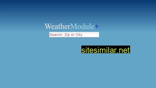 Weathermodule similar sites