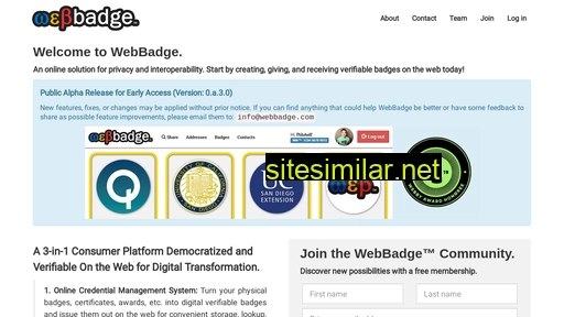 webbadge.com alternative sites