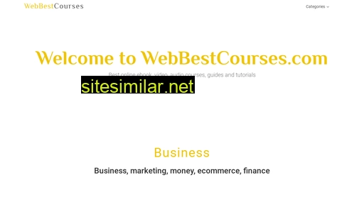 Webbestcourses similar sites