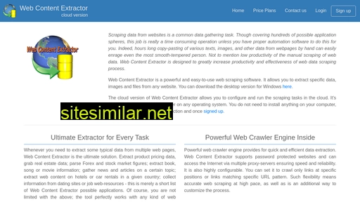 Webcontentextractor similar sites