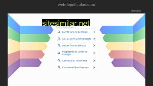 webdepeliculas.com alternative sites