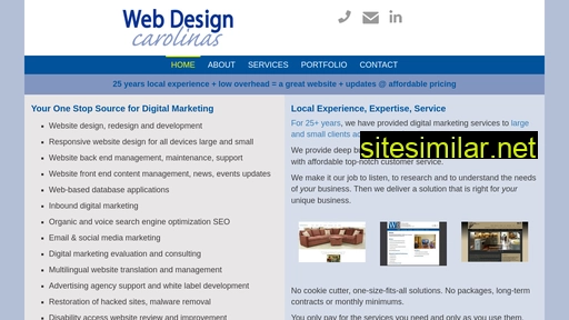 Webdesigncarolinas similar sites