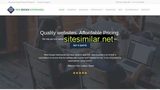 Webdesignkathmandu similar sites