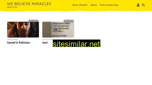 Webelievemiracles similar sites