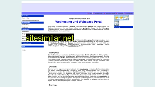 Webhosting-webspace-mysql similar sites