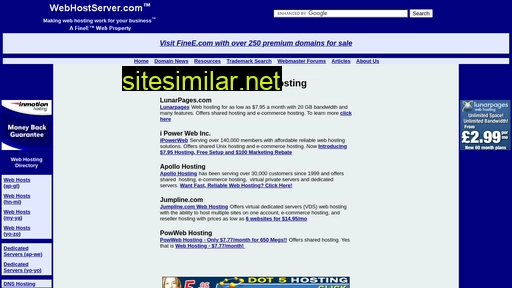webhostserver.com alternative sites