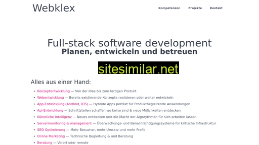 Webklex similar sites