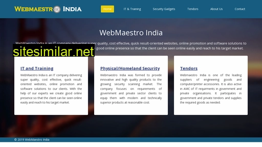 Webmaestroindia similar sites