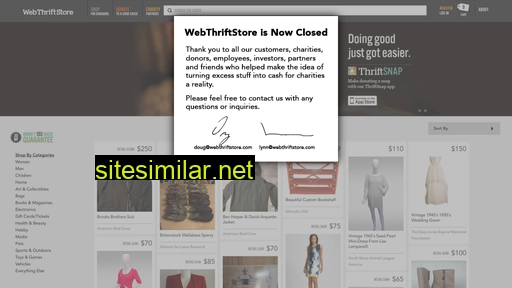 webthriftstore.com alternative sites