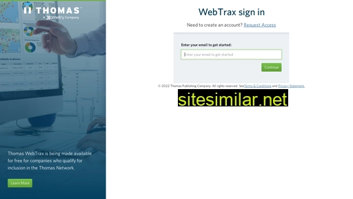 webtrax.thomasnet.com alternative sites