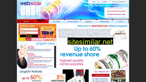 Webwidecash similar sites