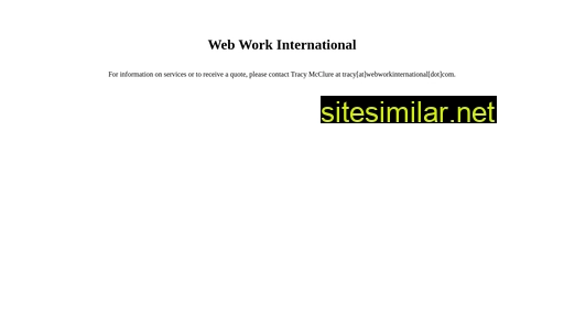 webworkinternational.com alternative sites