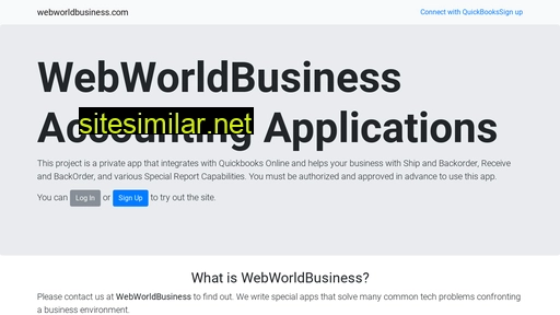 Webworldbusiness similar sites