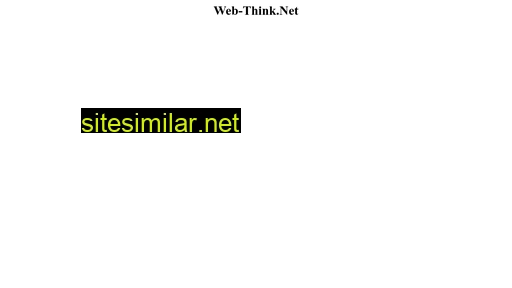Web-think similar sites
