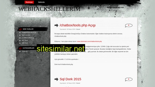 Webhackshellerim similar sites