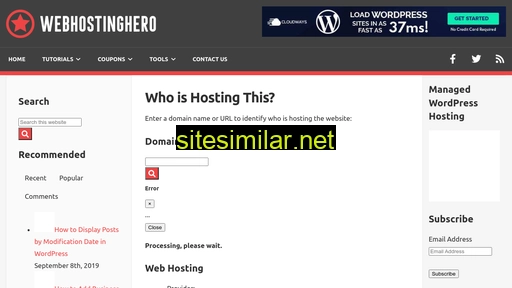 Webhostinghero similar sites
