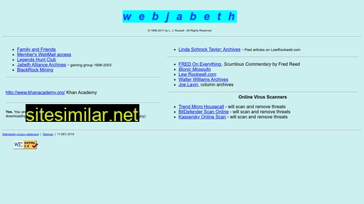 webjabeth.com alternative sites