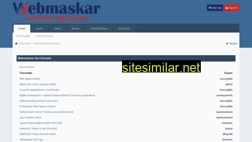 webmaskar.com alternative sites