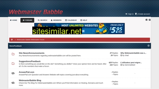 webmasterbabble.com alternative sites