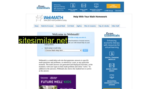 Webmath similar sites