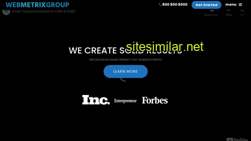 Webmetrixgroup similar sites