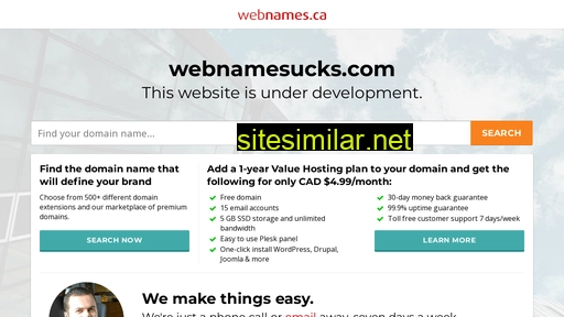 Webnamesucks similar sites