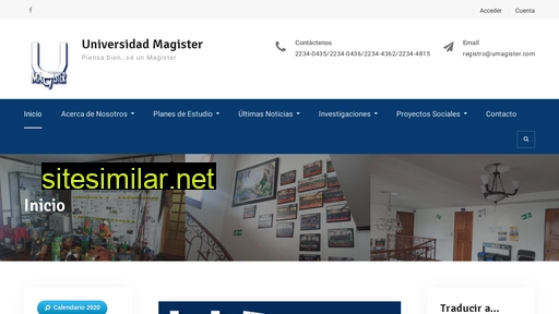 webnueva.umagister.com alternative sites