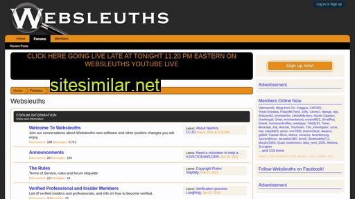 websleuths.com alternative sites
