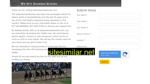 webuyharnesshorses.com alternative sites